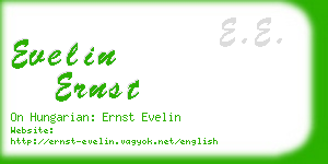 evelin ernst business card